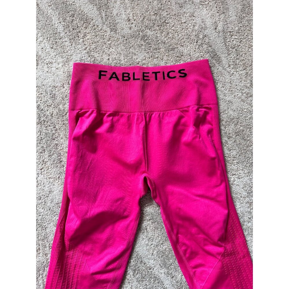 Fabletics Sync Seamless High Waisted Mesh 7/8 Hot… - image 7